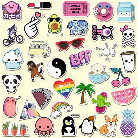 cute kawaii stickers|More.